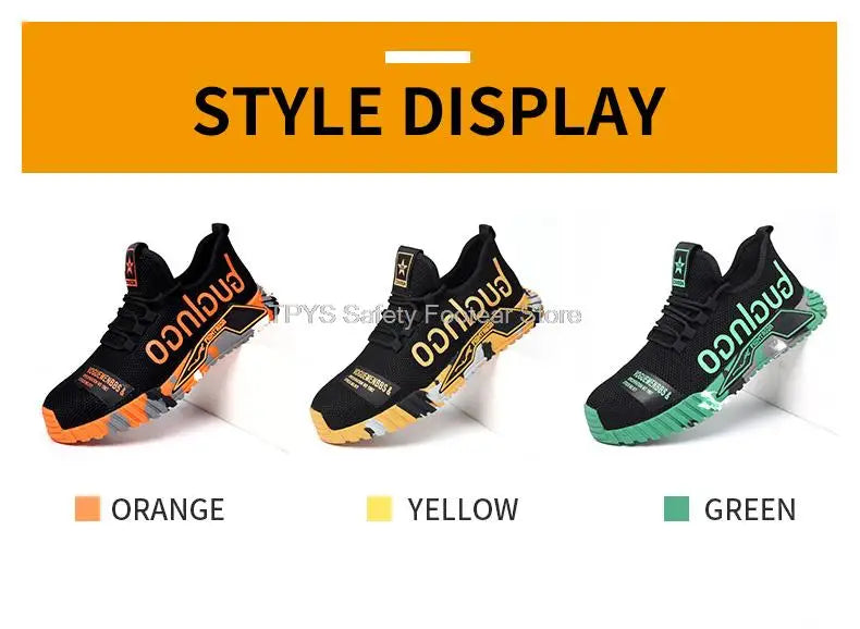Protective Steel Toe Safety Shoes Men