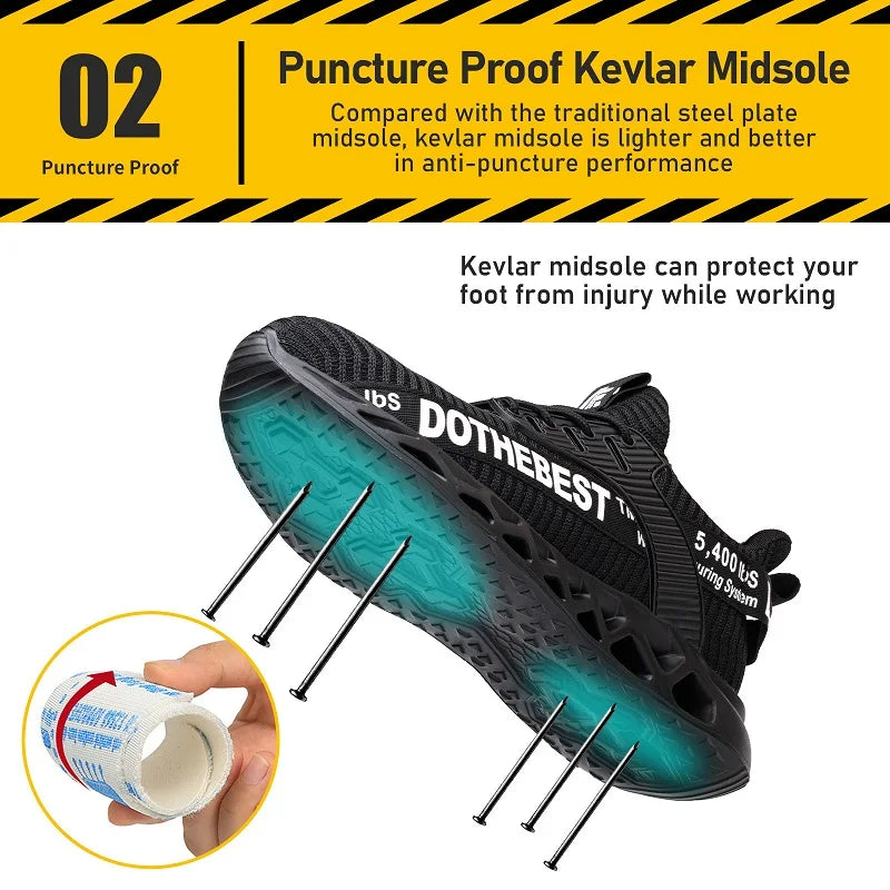 Steel Toe Safety Shoes for Men Women