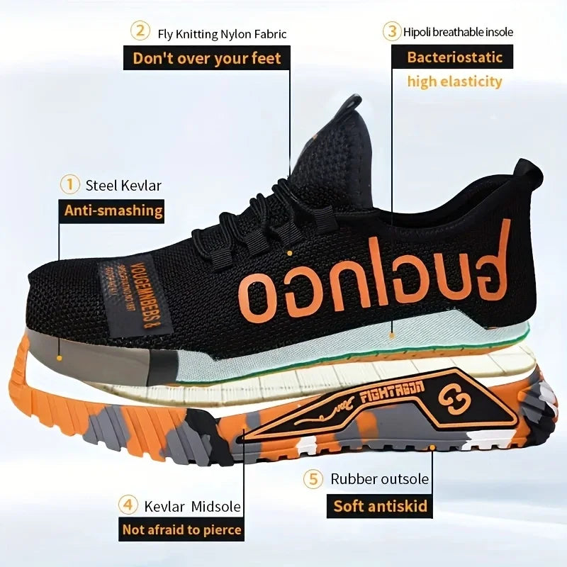 Protective Steel Toe Safety Shoes Men