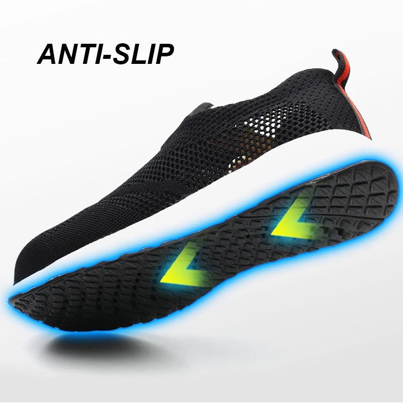 Summer Mesh Lightweight Work Sneakers Steel