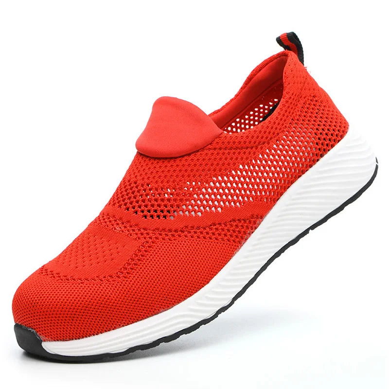 Summer Mesh Lightweight Work Sneakers Steel
