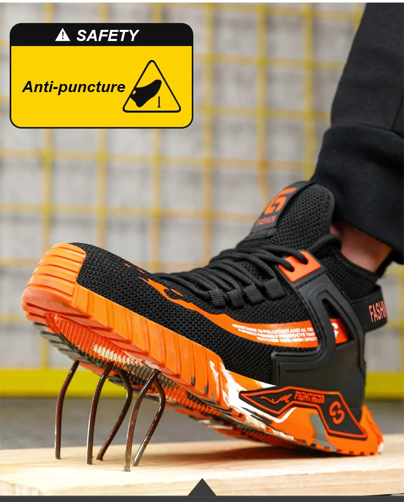 High Top Man Boots Safety