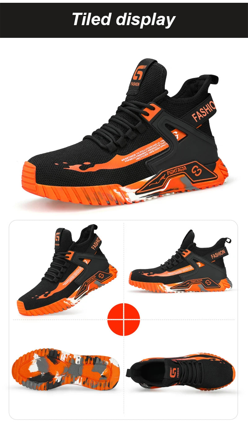 High Top Man Boots Safety