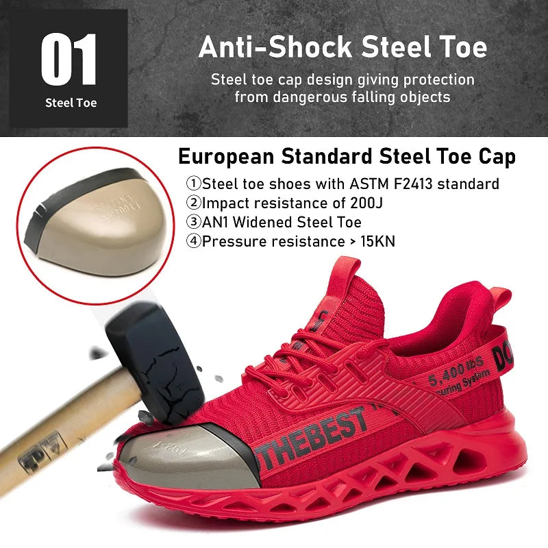 Steel Toe Safety Shoes for Men Women