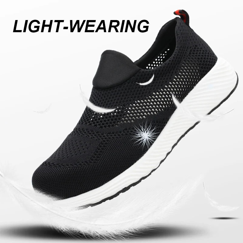 Summer Mesh Lightweight Work Sneakers Steel