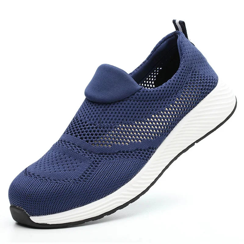 Summer Mesh Lightweight Work Sneakers Steel