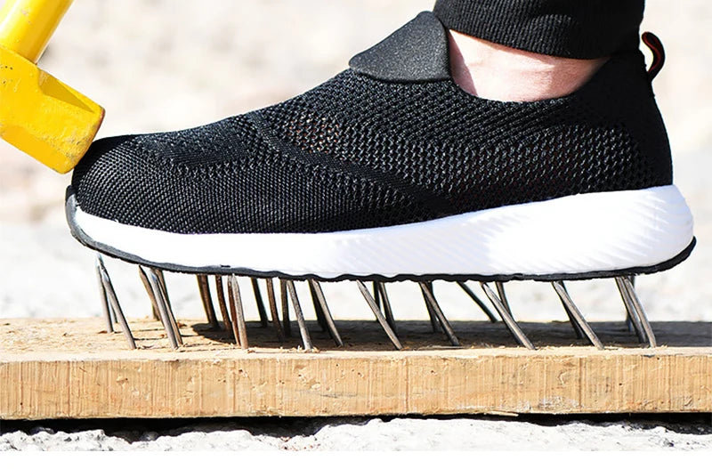 Summer Mesh Lightweight Work Sneakers Steel