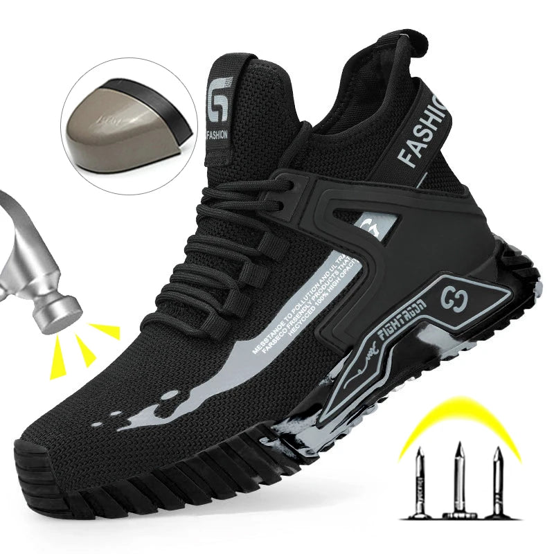 High Top Man Boots Safety