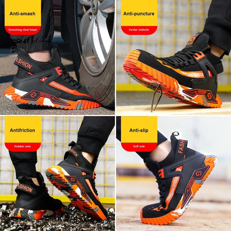 High Top Man Boots Safety