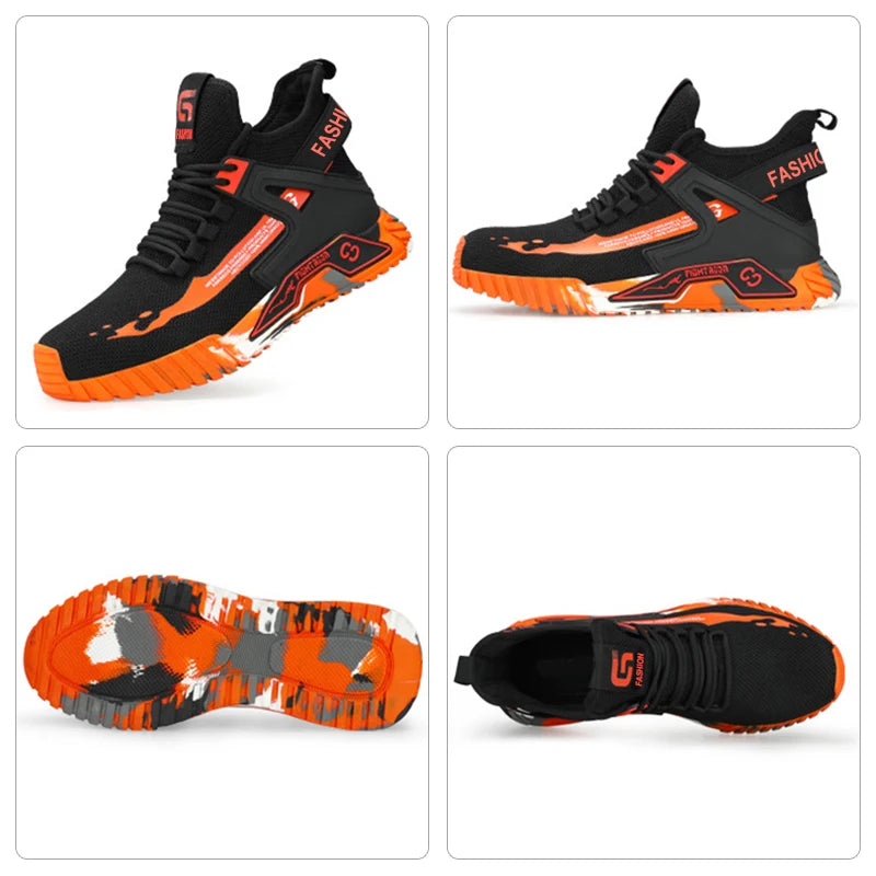 High Top Man Boots Safety