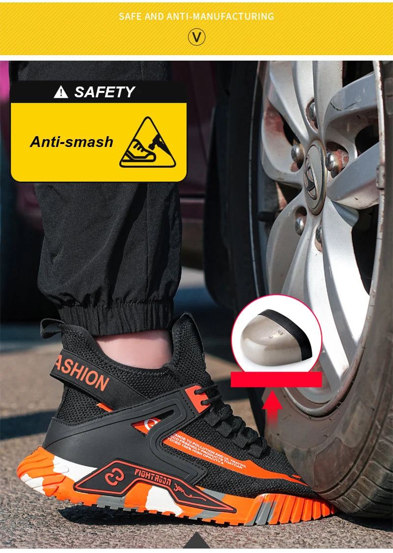 High Top Man Boots Safety